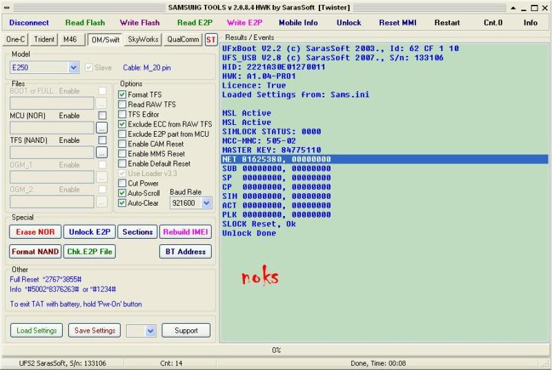 Samsung E250 Yes Optus Unlock Done Hwk-2