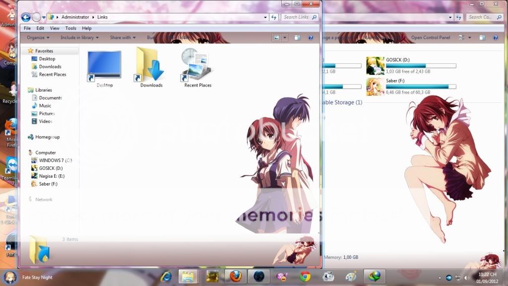 [Theme win 7] Clannad~Nagisa by miguel_20j Nagisa3