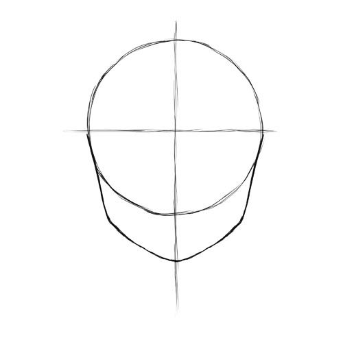 Tips menggambar Mangga Head-FrontView-10