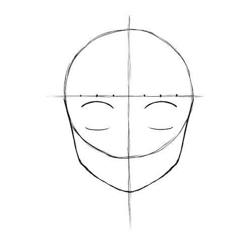 Tips menggambar Mangga Head-FrontView-14