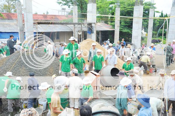 Xây Nhà Thờ: Đổ sàn, kết thúc công đoạn nền móng! 05