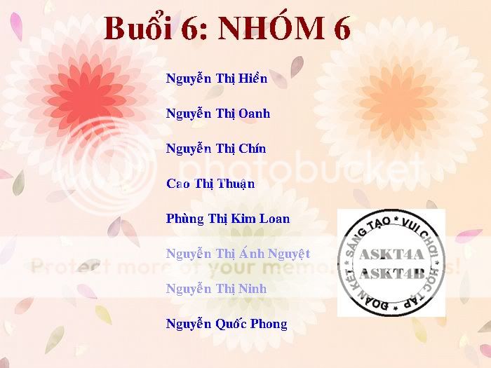 Thông Báo Nhóm Thuyết Trình Môn KT chính trị 1 Sweet_flower_pattern_Design_WA01_033L