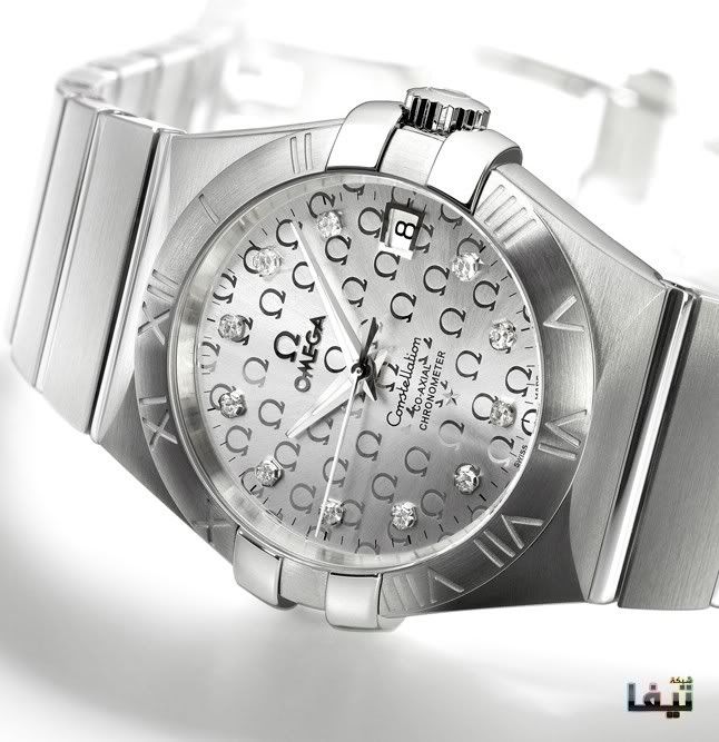 أرقى تشكيلة ساعات  OMEGA-Constellation-Co-Axial35mm-Logo-Dial