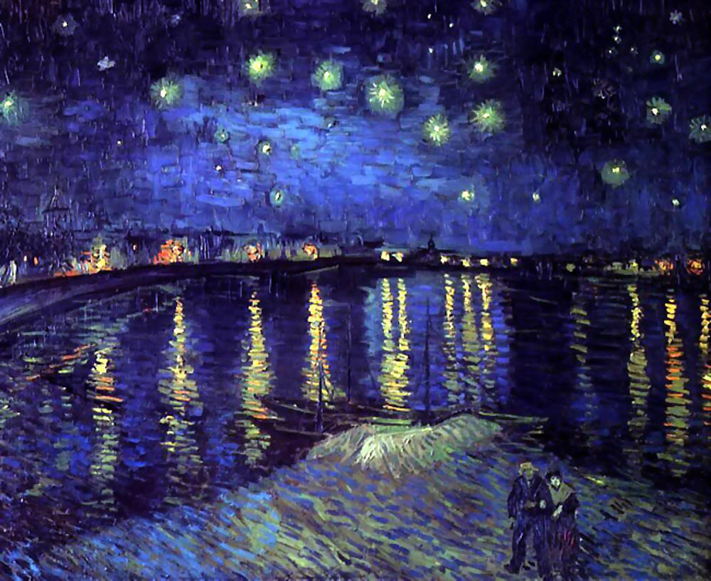 Vincent van Gogh Thiên tài bất hạnh Vincent_Van_Gogh_Starry_Night_Over_the_Rhone