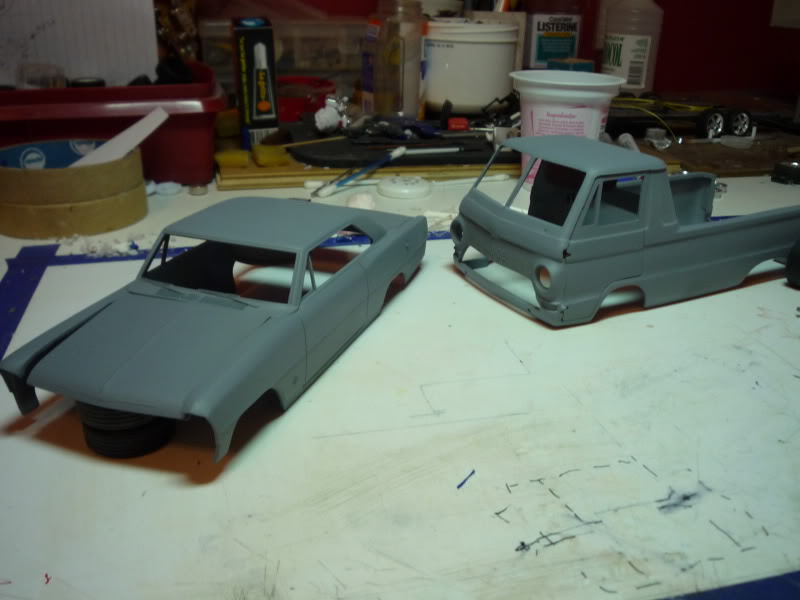 Double WIP = Chevy Nova 1966 + Dodge A100 P1060249