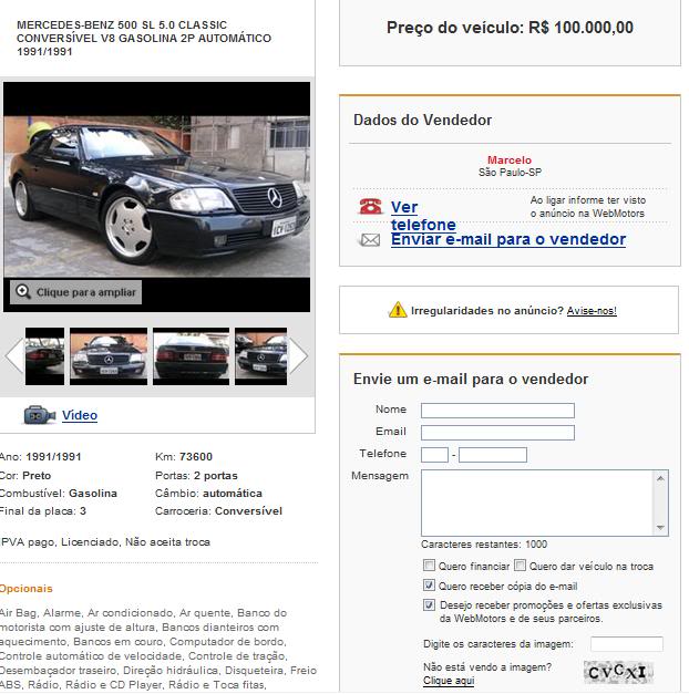 500SL R129 1991 - 75.000 reais (baixou) SL1991