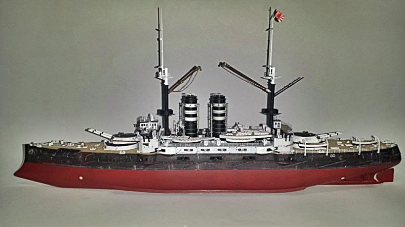 IJN Mikasa hasegawa 1/350 20131028_203525