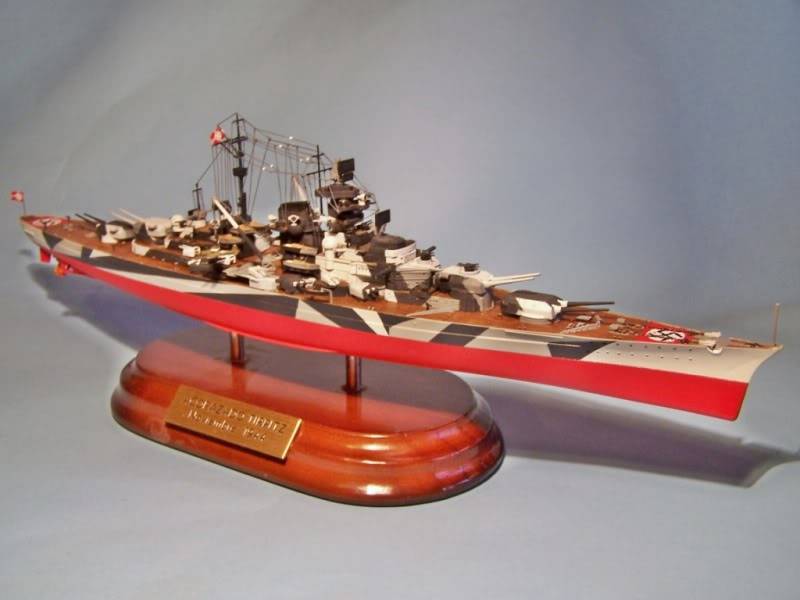 Acorazado tirpitz trumpeter 1/700 100_4869