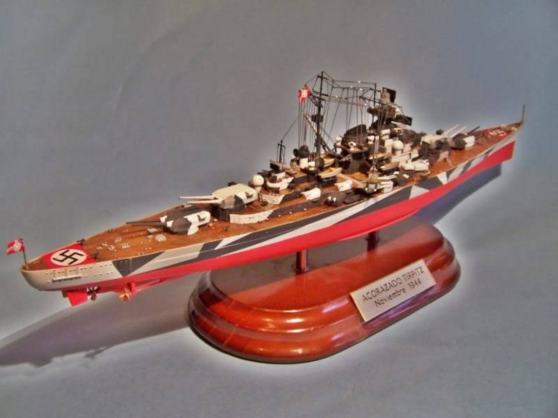 Acorazado tirpitz trumpeter 1/700 100_4871