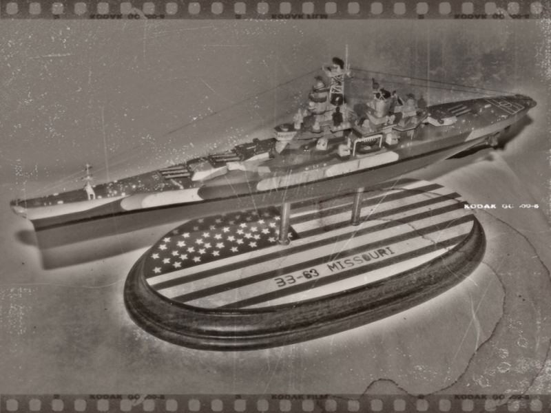 USS MISSOURI TRUMPI 1/700 Missouribyn1