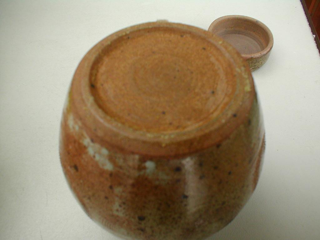 Salt glazed lidded pot with combed decoration, unmarked - Eeles pottery? Purbeckandstudiopot003_zpsc99602b4