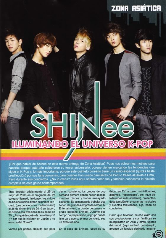 SHINee Peru žurnale 140