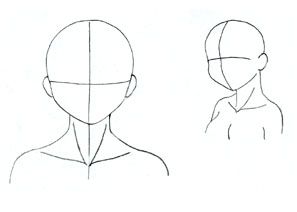 como dibujar partes del rostro  Cuello1