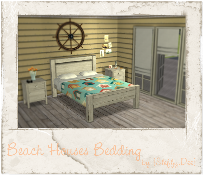 Beach Themed Bedding- Set #3 BeachHousesBeddingImage