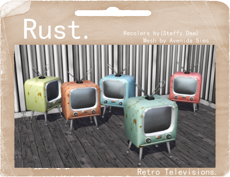 Avenida Sims Television 002 Rust Recolours {5 colours} ImageExample-1