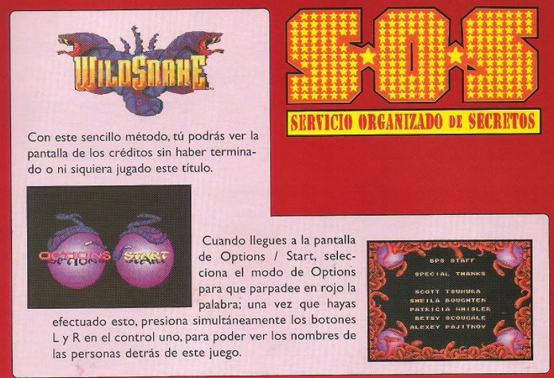 WILDSNAKE SNES WILDSNAKE