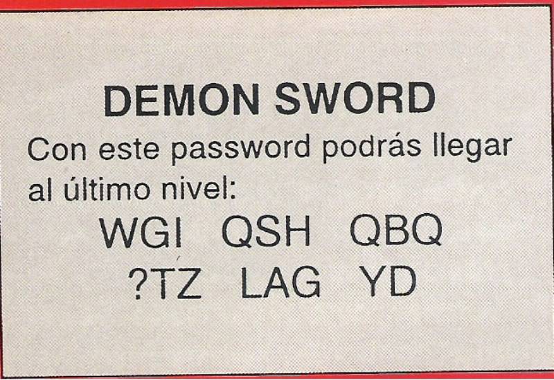 DEMON SWORD Demonsword