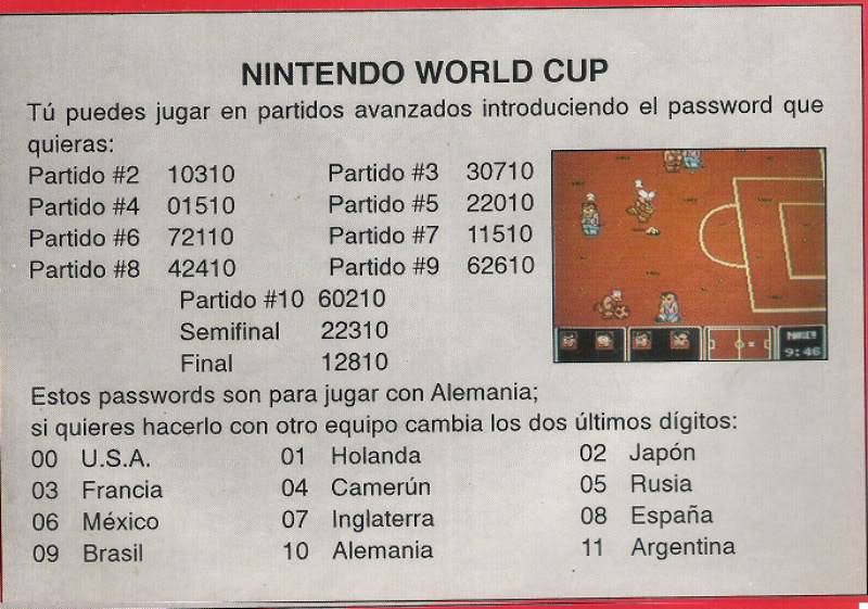 NINTENDO WORLD CUP SOCCER Nintendoworldcup