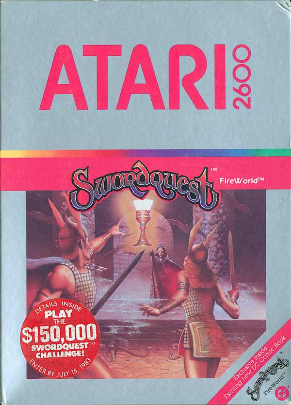 .MEGATOPIC CAJITAS BOXART 2600 FOTOS GRANDES SwordquestFireworld2600