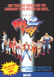 FLYERS DE VIDEOJUEGOS ARCADES letra "F" Fatfury2