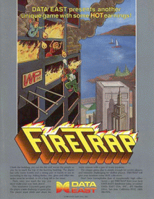 FLYERS DE VIDEOJUEGOS ARCADES letra "F" Firetrap