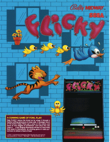 FLYERS DE VIDEOJUEGOS ARCADES letra "F" Flicky