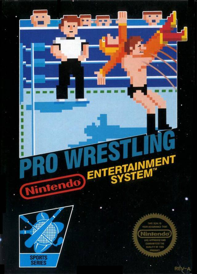 .1983 Las portadas negras N.E.S Pro_wrestling_box_us
