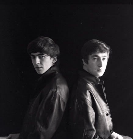 The Beatles-1961 Astridexhibit-john-george_back