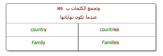 المفرد والجمع وترتيب الكلمات باللأنجليزيه 5