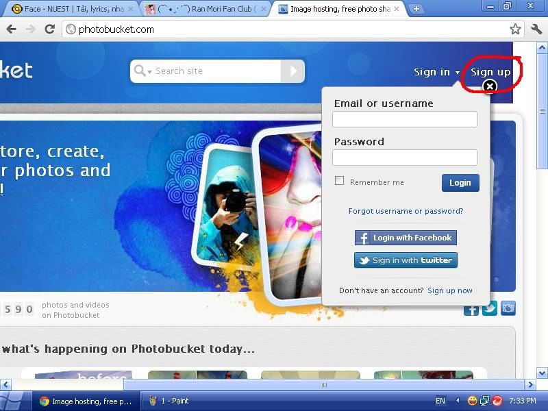 Up ảnh lên các forum bằng photobucket 2