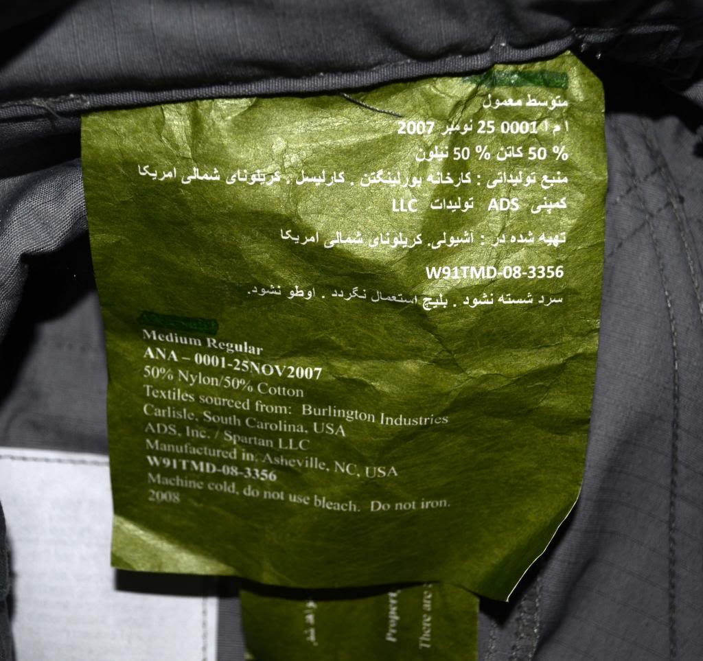 ANA Gray Field Pants with Green "Severe Pentaties" Warning Tag DSC_5575_zpsaa9f7d70