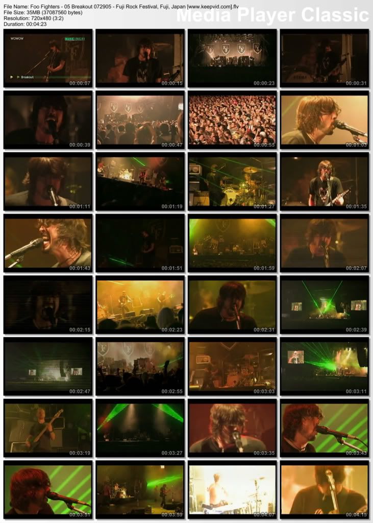 Foo Fighters Live At Fuji Rock Festival Japon - Mediafire 5thumbails