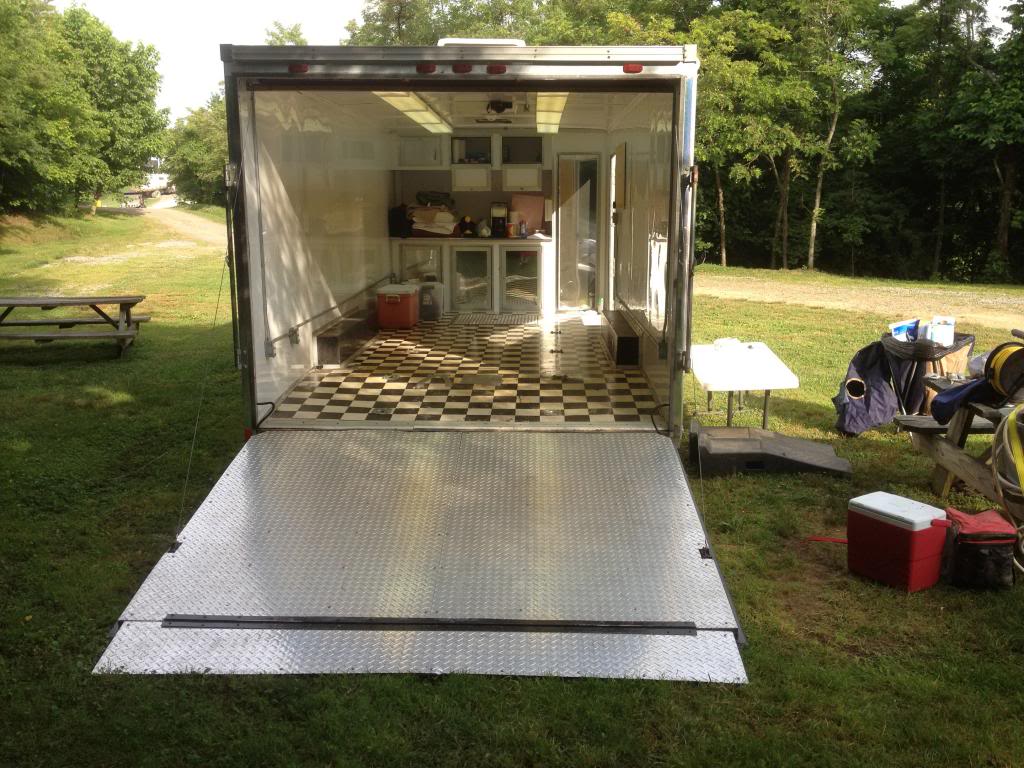 8 1/2 x 20' Enclosed with Roof top A/C aluminum cabinets, finished inside IMG_0703