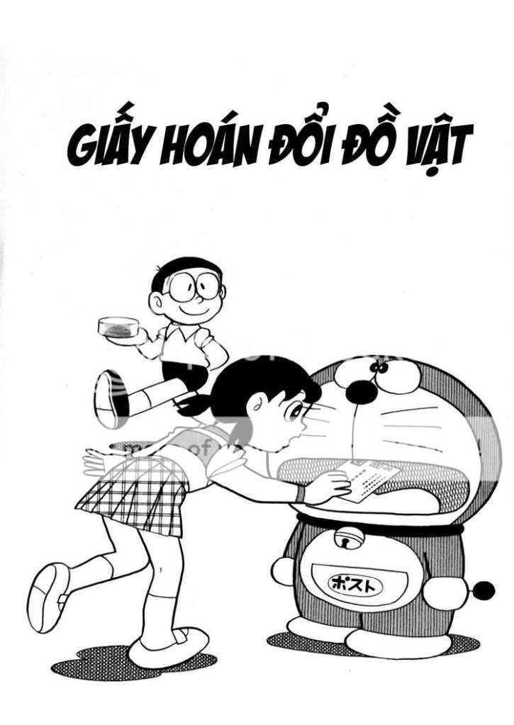 DORAEMON - GIẤY HOÁN ĐỔI ĐỒ VẬT 001