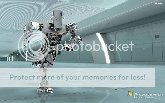 Windows Server 2008 Wallpapers Robot 24-7: CNTT 24 * 7 机器人 桌面 壁纸 Windows_Server_wall_8