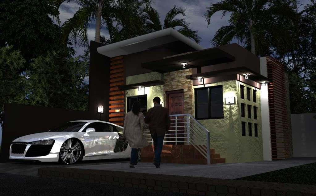 6x6m. res. sketchup+kerkythea Bungalow3