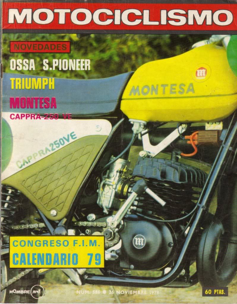 montesa - Montesa Cappra 250 VE - Motociclismo 586 - Noviembre 1978 M1