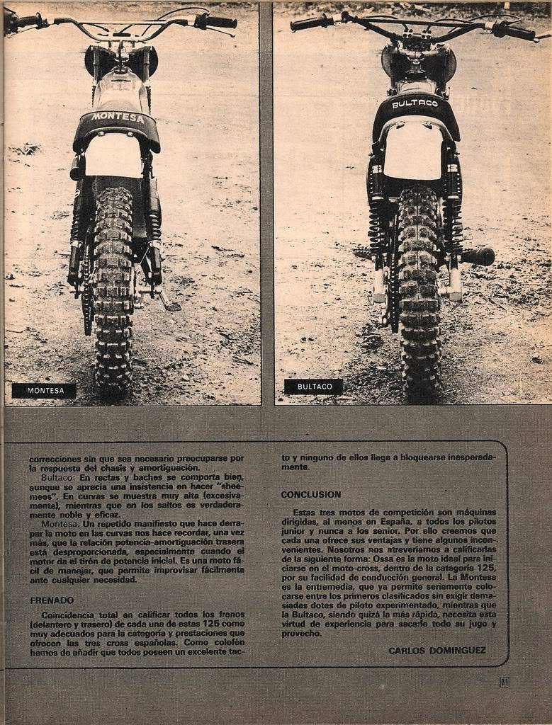 Montesa, Bultaco y Ossa 125 cross Mc12