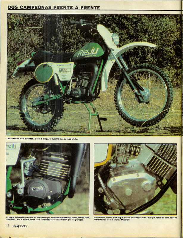 rieju - Moto Verde 029 - Diciembre 1980 - Comparativa Puch Cobra TT / Rieju Motoverde