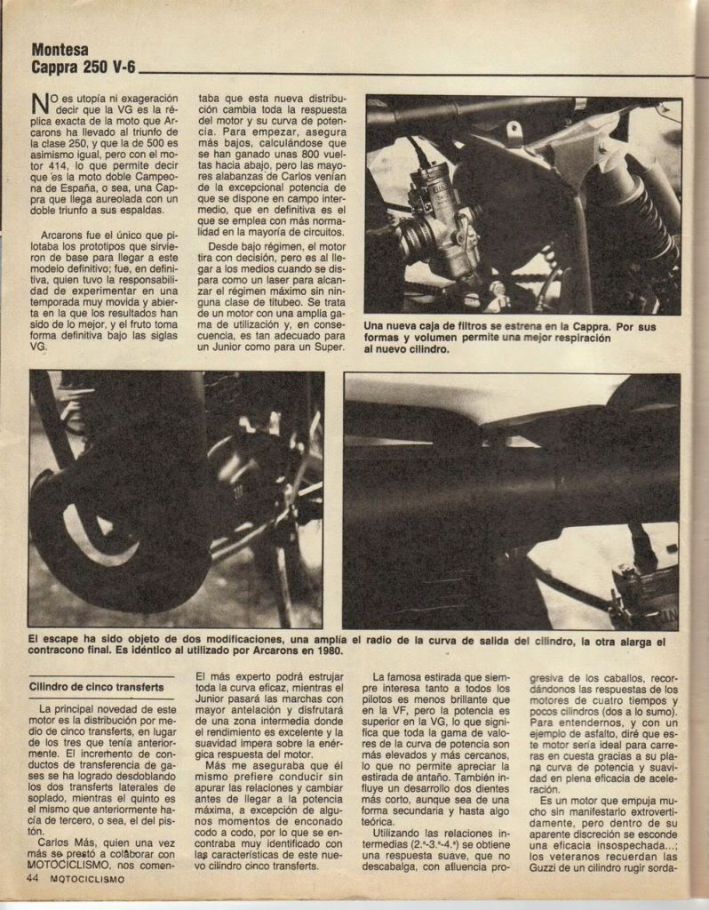 Montesa Cappra 250 VG - Motociclismo 694 - Febrero 1981 Vg5