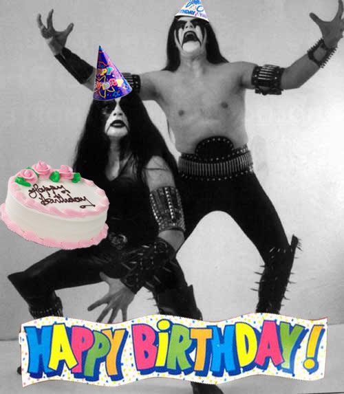 HOY ES EL CUMPLE DE HAVEACIGAR. BlackMetalCakeGuys