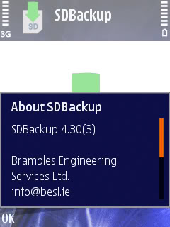 S60v5 - BESL SDBackup v4.30(3) S60v3 S60v5 S^3 Devices Unsigned_Sao lưu & phục hồi danh bạ vào thẻ nhớ.  SuperScreenshot0021-1