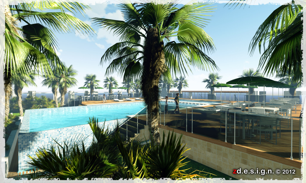 SWIMMING POOL ... sketchup in Lumion + simple animation POOL_1A
