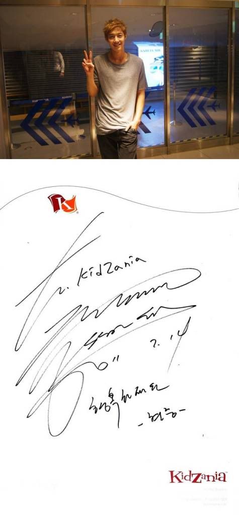 [HJL] Foto y autógrafo para KidZaNia Kidzania