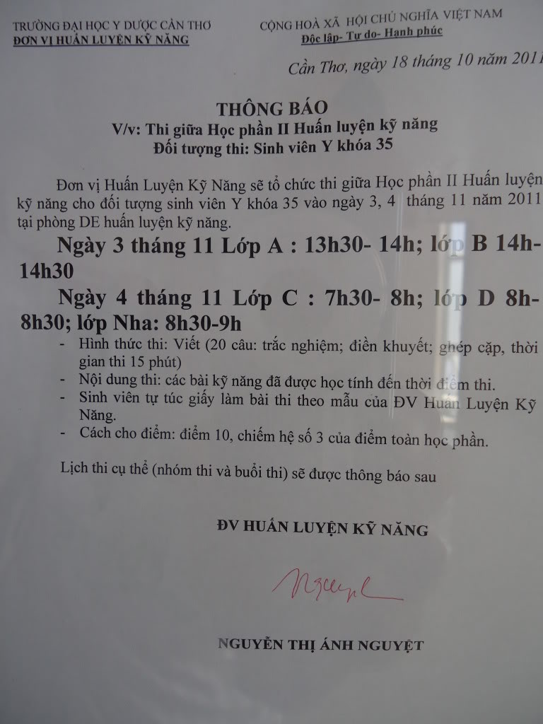  THÔNG BÁO LỊCH THI GIỮA KỲ MÔN HUẤN LUYỆN KỸ NĂNG 2 DSC01870-1