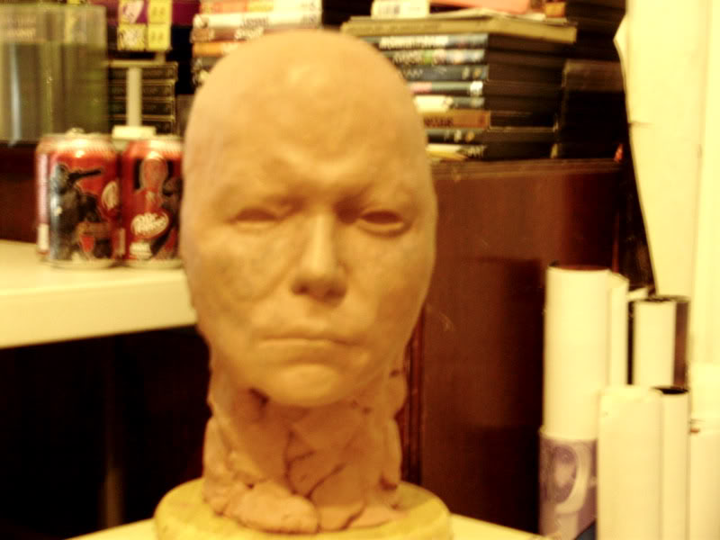 SHATNER LIFECAST/KIRK SCULPT - DAY 3 P9190116