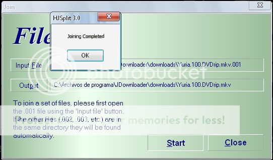 Tutorial HJ-Split: Unir archivos  HJ-Splittutorial03v2