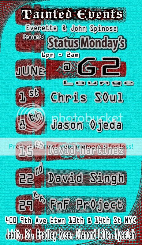 FnF Project Invades Status Monday's @ G2 Lounge. June 29th!!!!! JuneFinal