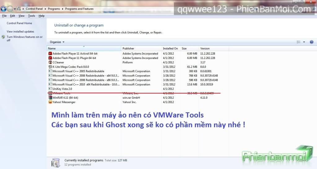  Win7 Ultimate SP1 (64-bit) - Soft Cần Thiết - Tinh chỉnh - 4,3GB - Full Update đầu tháng 4/2012  Uninstall