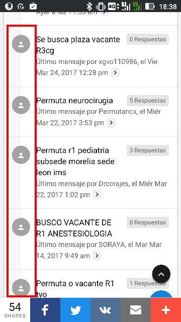 Avatares en índice de versión móvil no se muestran Screenshot_20170326-183812